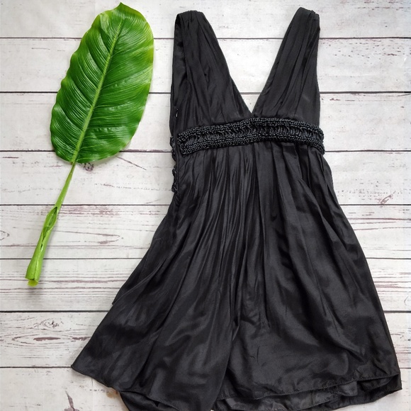 Max Studio Dresses | Leon Max Limited Edition Black Silkblend Dress Xs | Poshmark